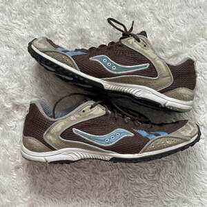 Saucony Women's Running Shoe SIZE 8.5 River Ride Brown Blue-1944-3